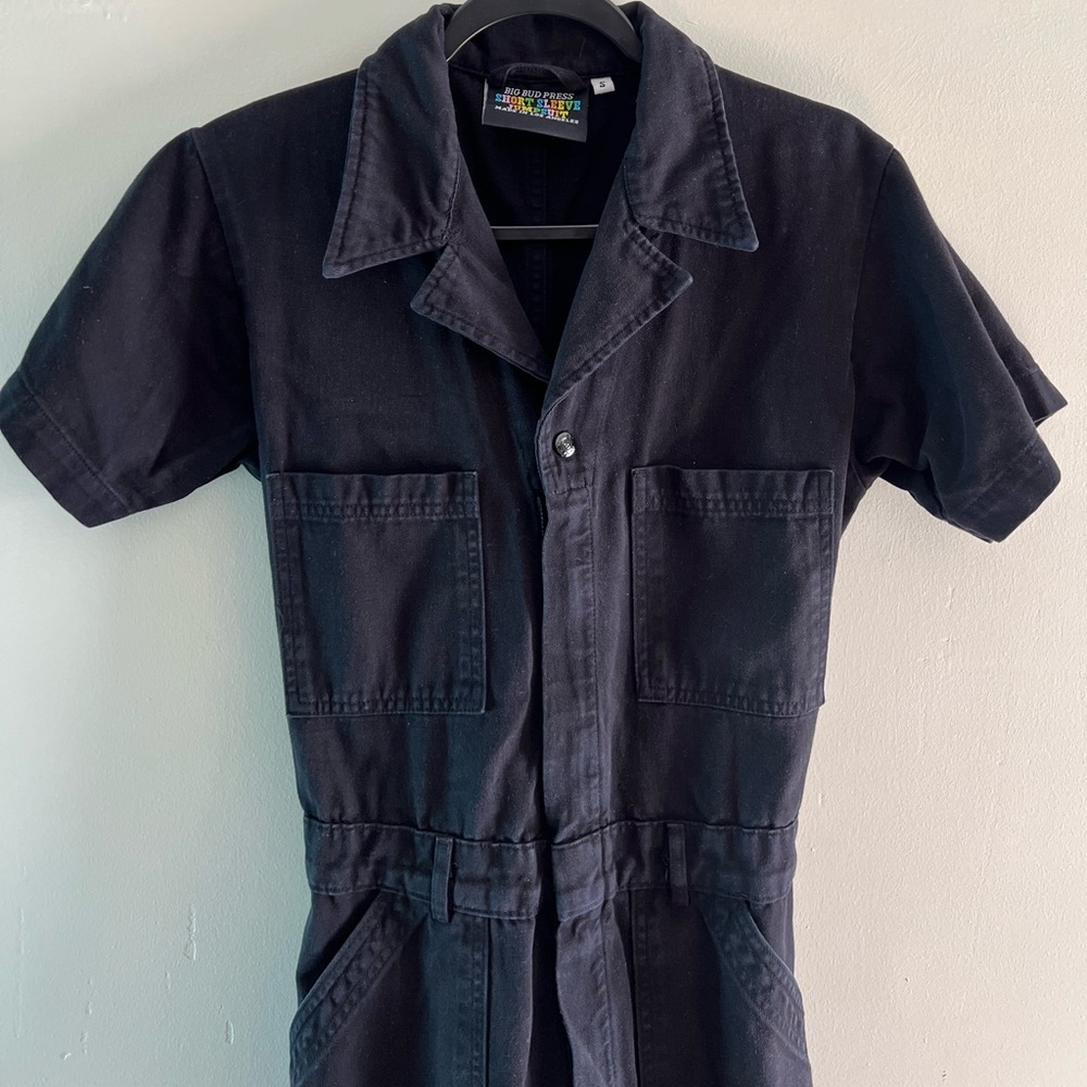 Big Bud Press SHORT SLEEVE JUMPSUIT - BASIC BLACK - Picture 7 of 8